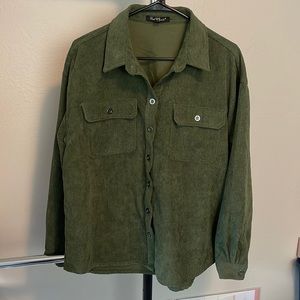 Olive green shacket